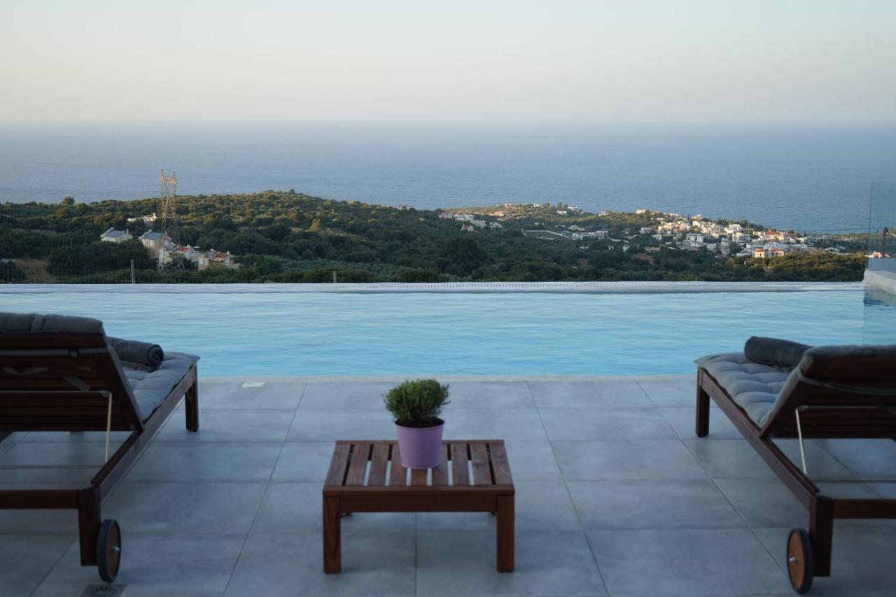 Eva Villas West With Infinity Pool & And Panoramic Sea View Gerani Chanion 외부 사진