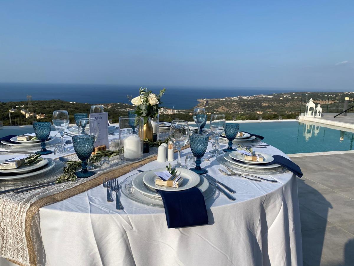 Eva Villas West With Infinity Pool & And Panoramic Sea View Gerani Chanion 외부 사진